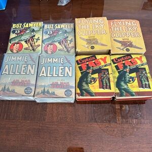 Big little book collection of aviation 8 vintage books